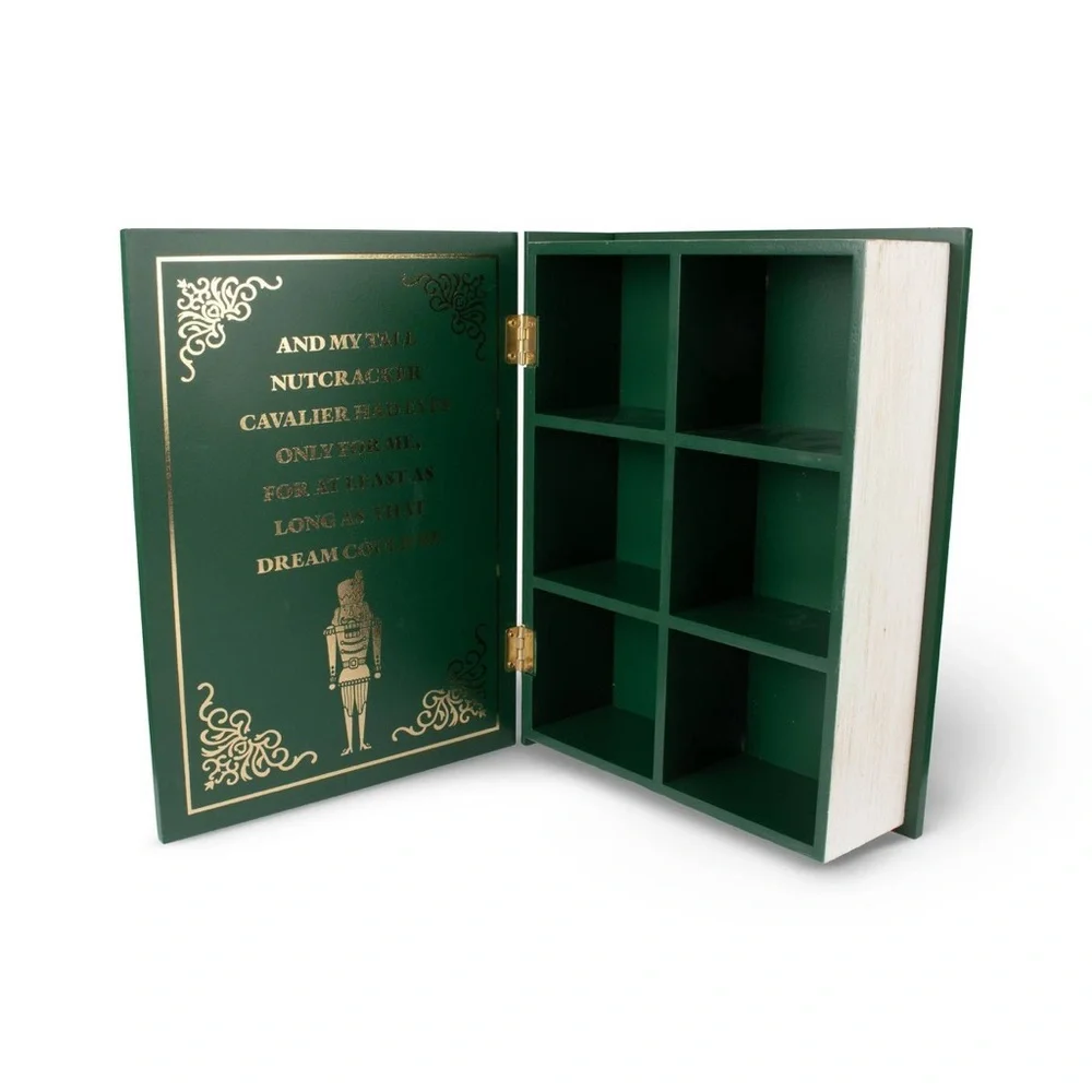Target Christmas Decorative Storage Book Nutcracker